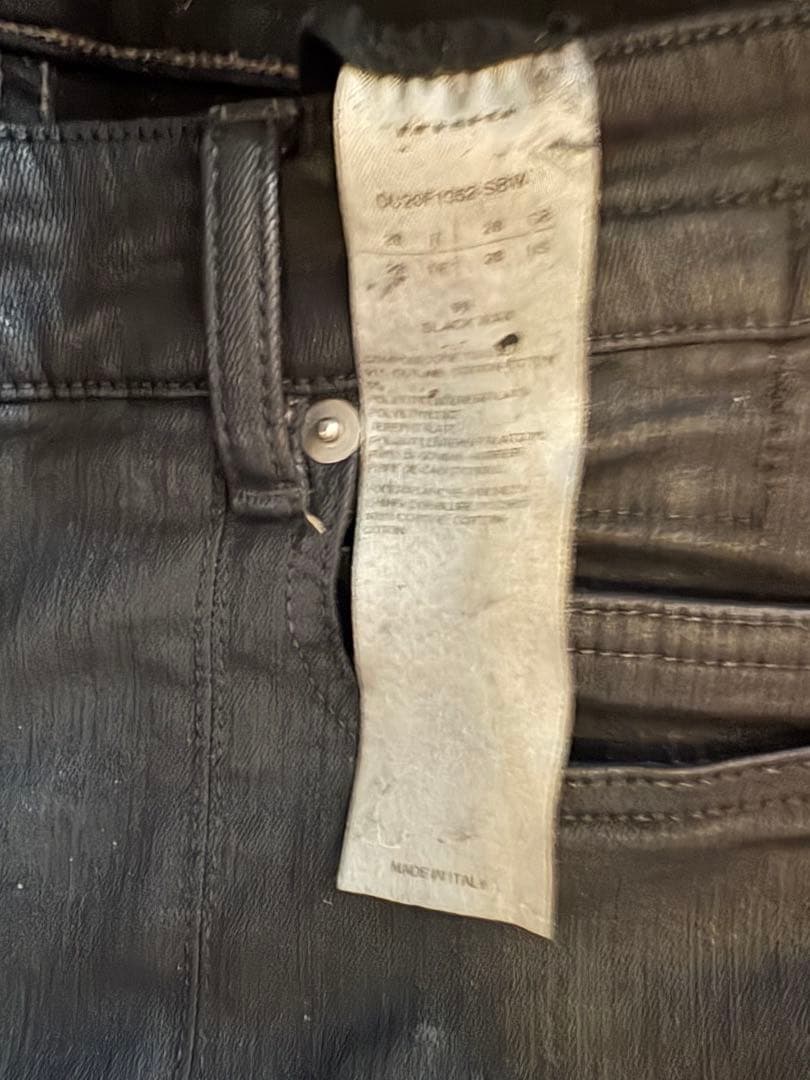 パンツ rick owens drkshdw tyrone slitcut 28