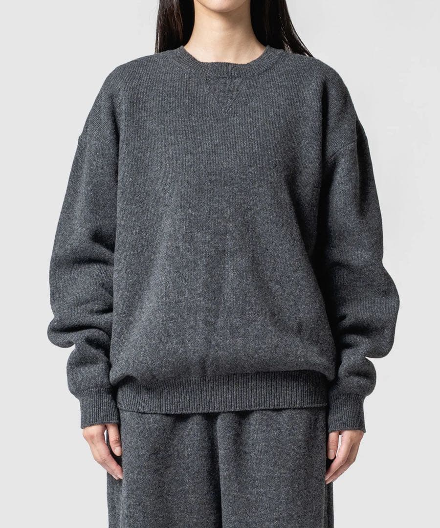 トップス undecorated WOOL TERRY SWEATER