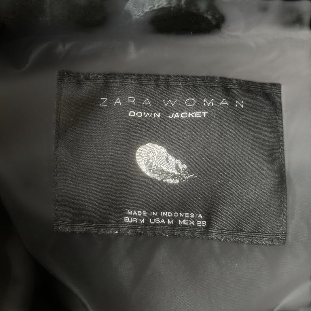 ★美品★ZARA くびれ　ロングダウン　ザラ　ショールカラー　ベルト　撥水