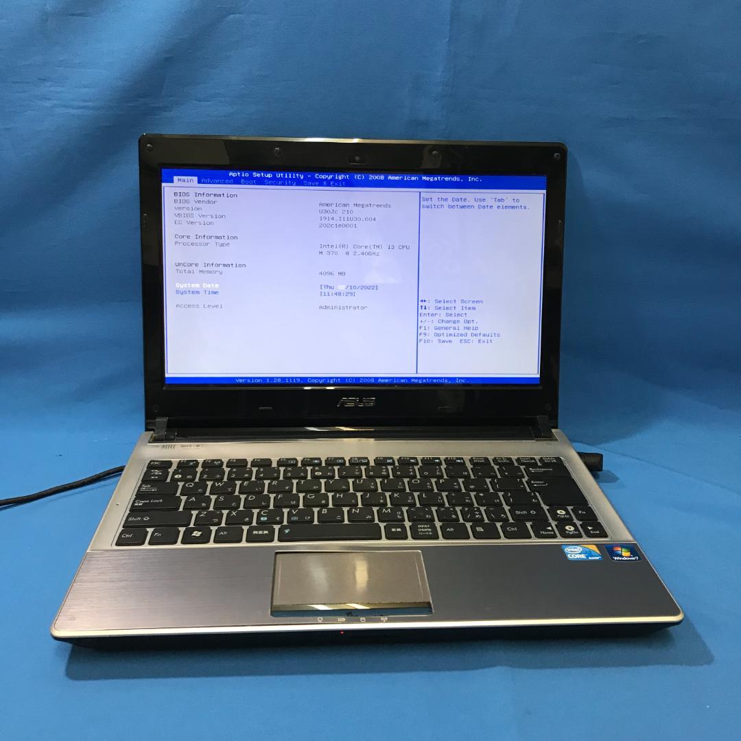 その他ノートPC本体 ASUS U30J-S-i3-M370-9800