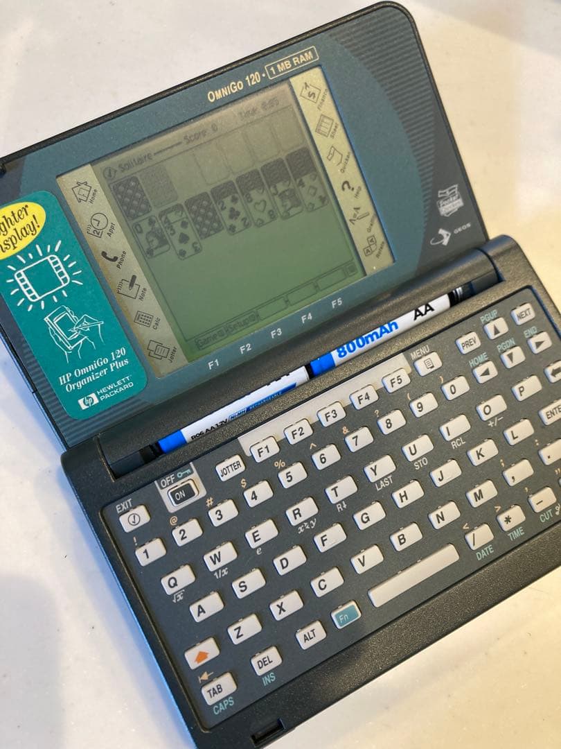 HP Omnigo 120 1MB RAM 完動品 200lx 100lx