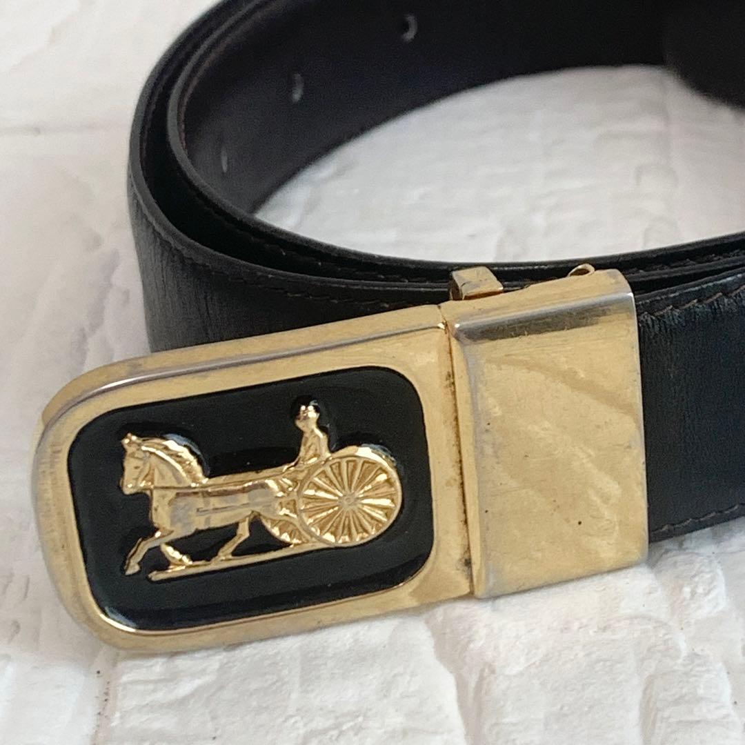 CELINE セリーヌ　ベルトブラック　ダークブラウン　リバーシブル