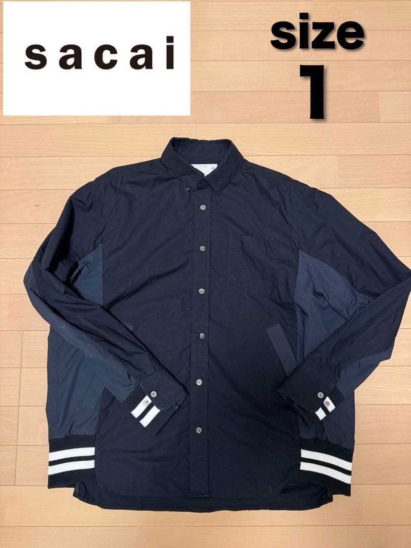 【Sacai】21-02584M Cotton Poplin Sirt 1