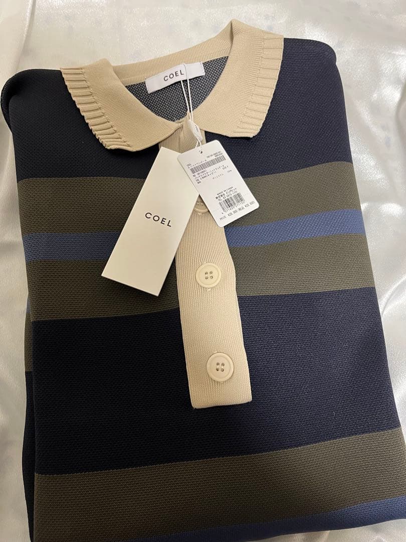 COEL バックロゴラガーニットミニワンピース