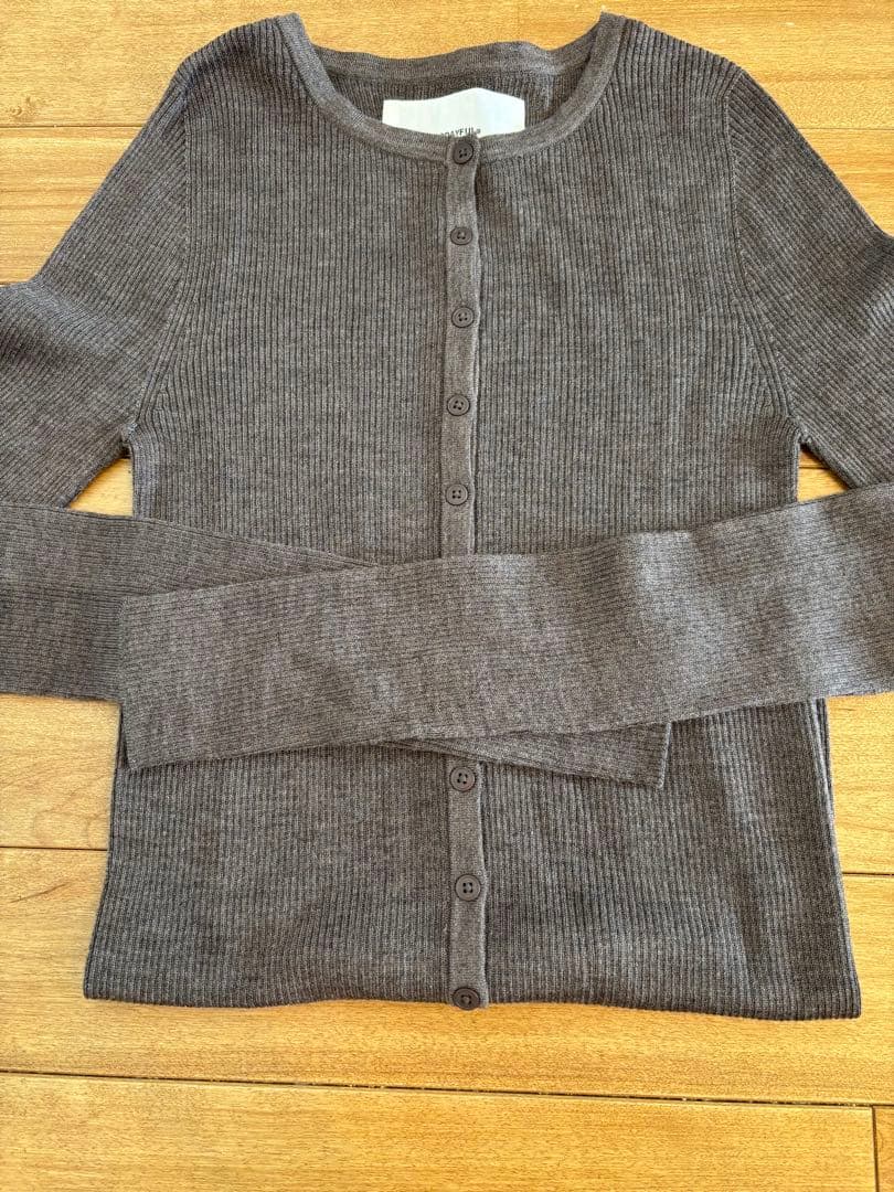 TODAYFUL silkwool knit cardiganモカ