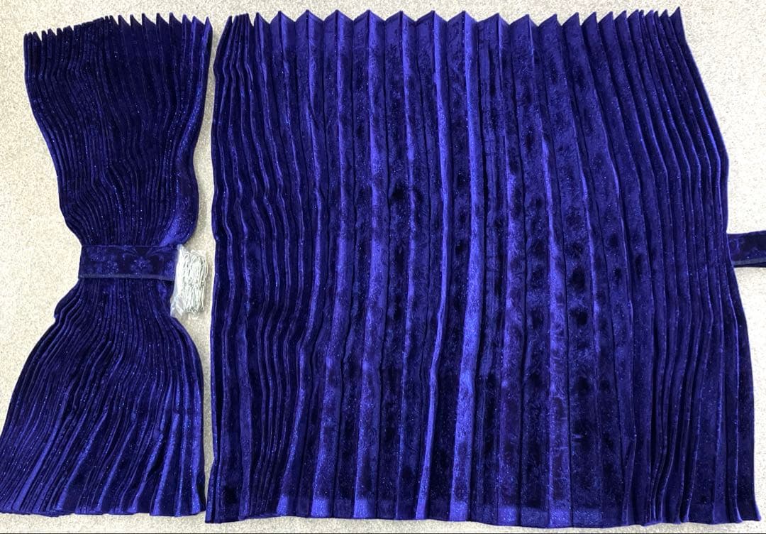 トラック　仮眠カーテン　フラッシュローレル　ネイビー　新品