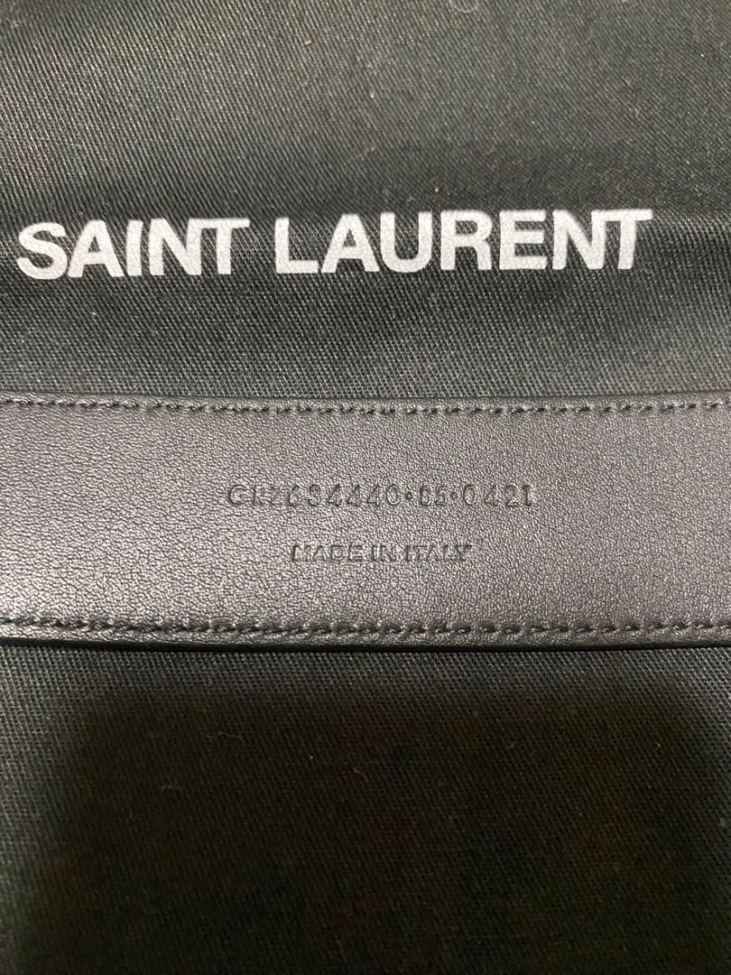YSL レザーベルト 黒