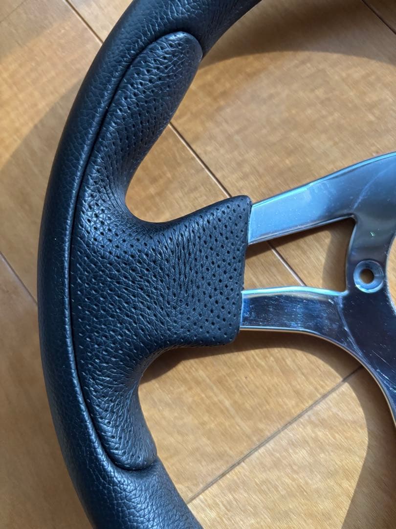 7no8•*¨*•.¸♬︎ NARDI ステアリングブラックパンチングレザー