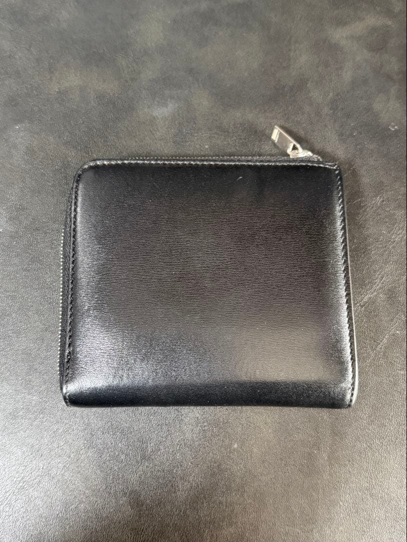 JIL SANDER ジルサンダー L字ファスナー 財布 レザー 黒