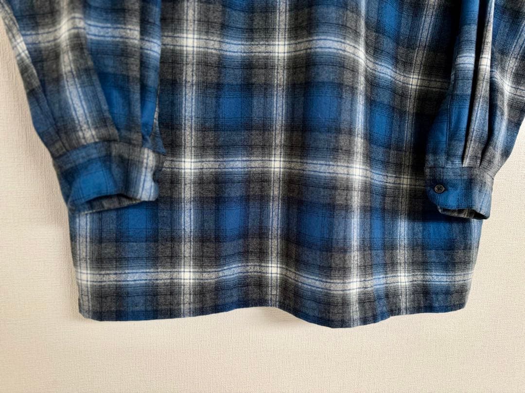 超スペシャル 90s ペンドルトン オンブレ チェック シャツ XXL ブルー