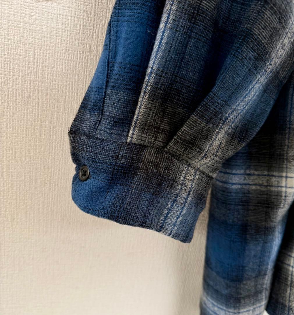 超スペシャル 90s ペンドルトン オンブレ チェック シャツ XXL ブルー