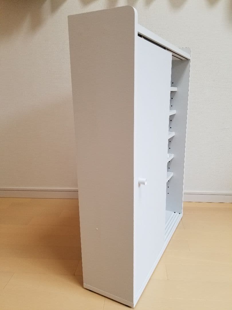 トイレ収納 ホワイト　スリム  トイレットペーパー収納 薄型