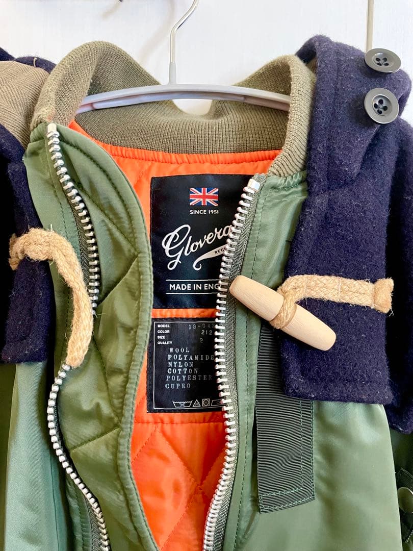 18AW sacai サカイ × Gloverall グローバーオール　サイズ2