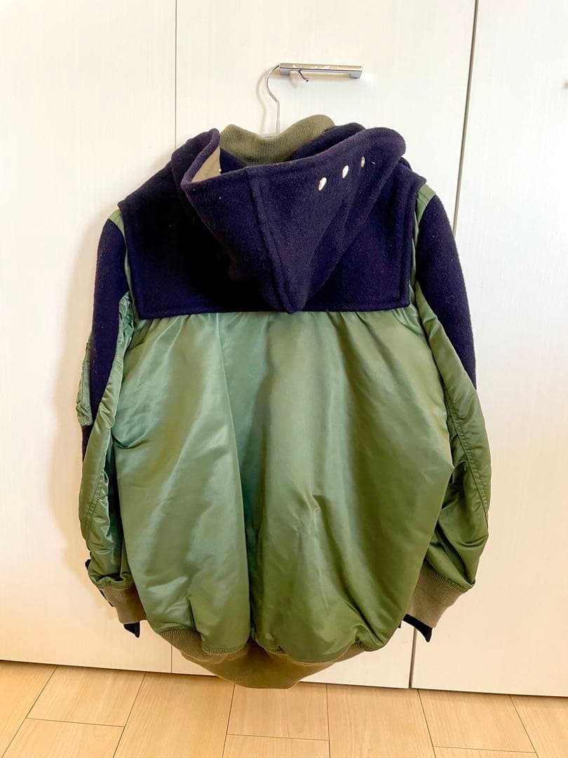 18AW sacai サカイ × Gloverall グローバーオール　サイズ2