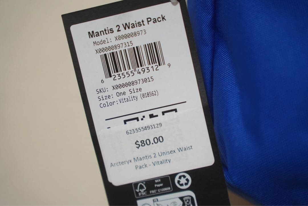 【超希少・新品】アークテリクス mantis2 マンティス2 Vitality