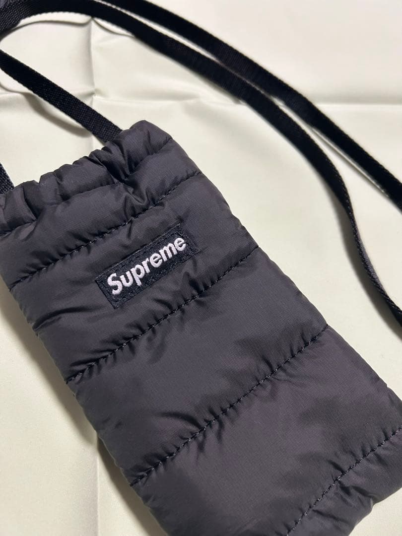SUPREME 22AW Puffer Neck Pouch /ブラック