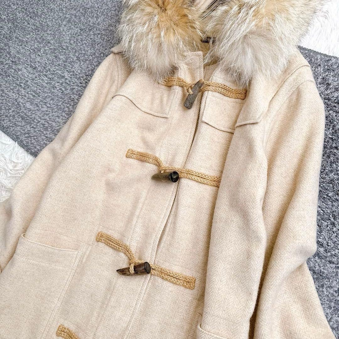 ラルフローレン　ロング　ダッフルコート　ベージュ　キャメル　コヨーテ　ヘリボーン