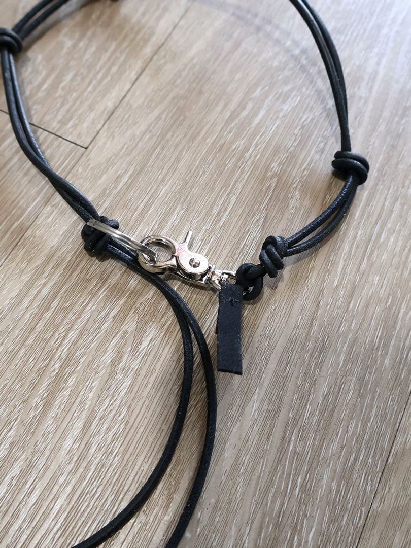 our legacy ブラックノットデザインネックレス