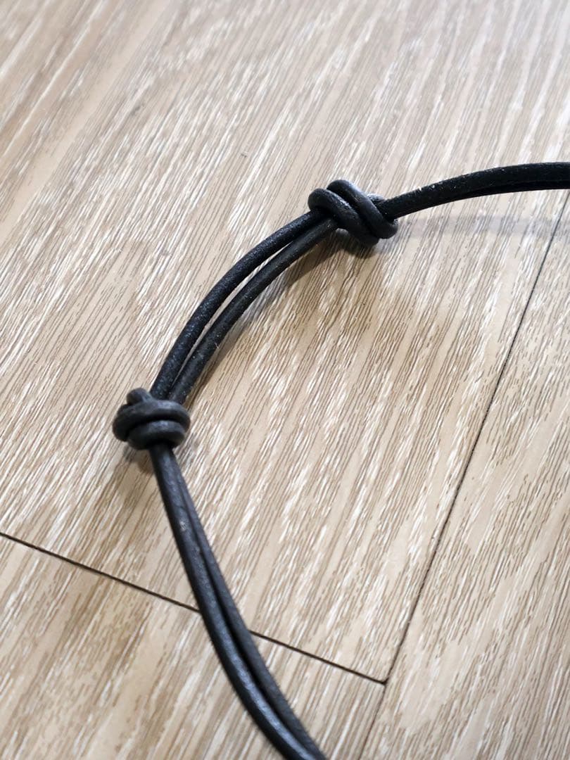 our legacy ブラックノットデザインネックレス