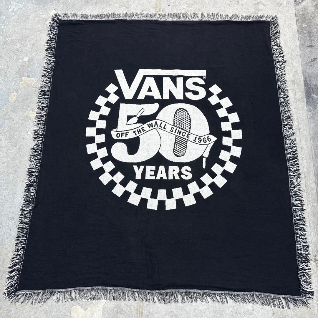 vans バンズ　50周年記念　ブランケット　マルチカバー　ラグ　160x137