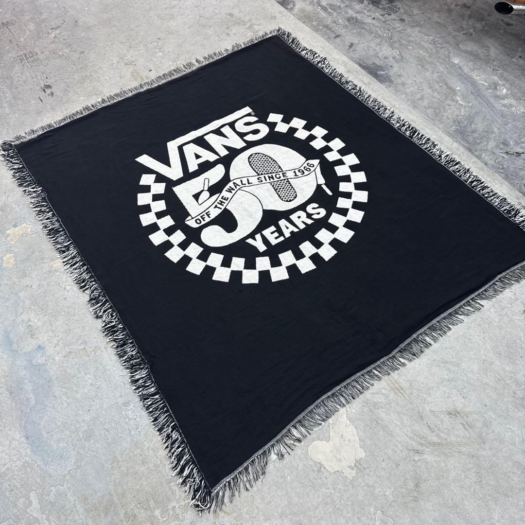 vans バンズ　50周年記念　ブランケット　マルチカバー　ラグ　160x137