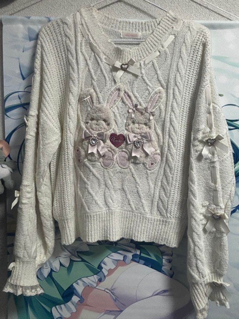 LIZ LISA ウサギ ニット セーター ホワイト