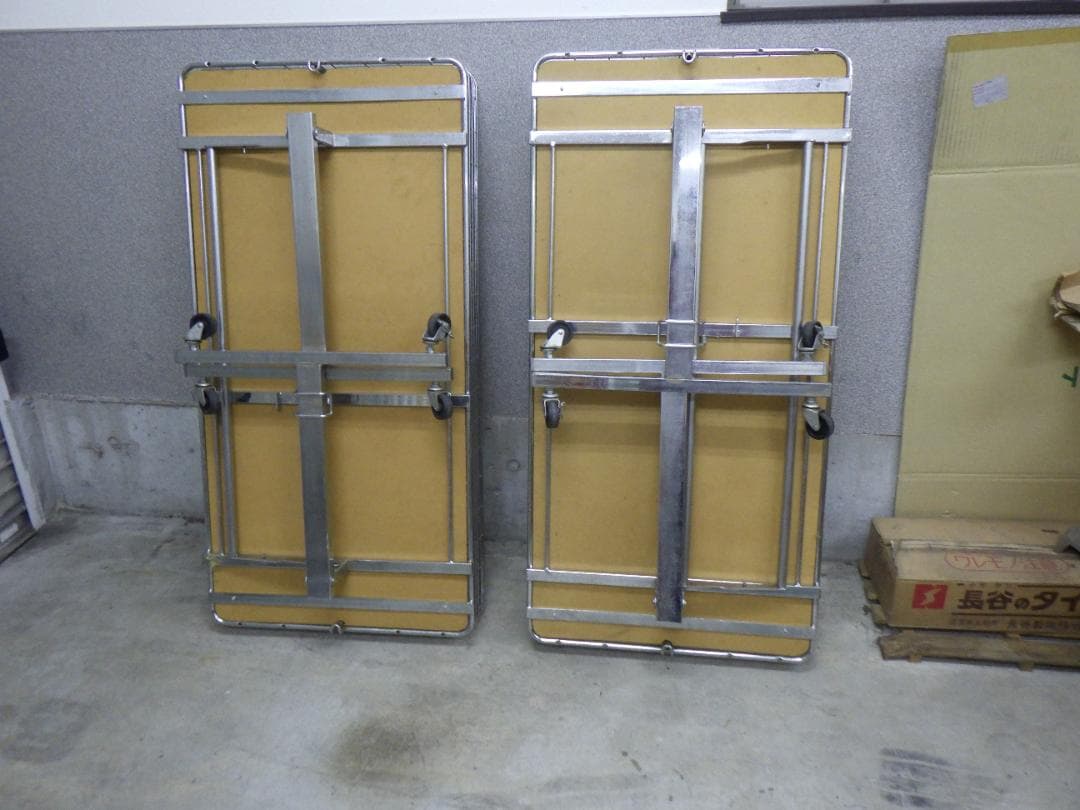 【直接引き取り限定】 折りたたみワゴン ２台セット 催事 販売什器