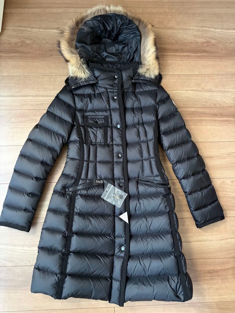MONCLER エルミファー モンクレール エルミンヌ 黒 0 ダウン コート