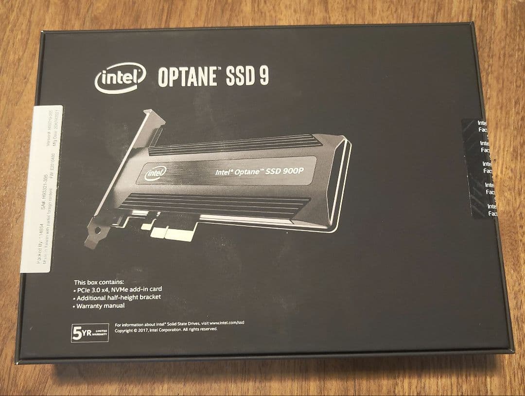 Optane 900P 280GB 新品未開封品