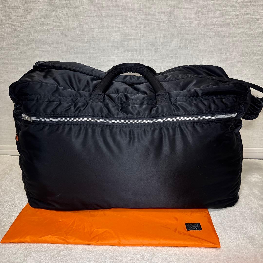 89 極美品　ポーター　XL タンカー　ボストンバッグ　2way ブラック