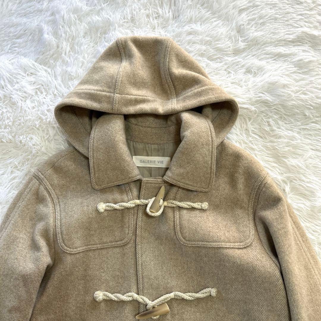 ギャルリーヴィー カシミヤ ウール アンゴラ ダッフルコート 日本製 36