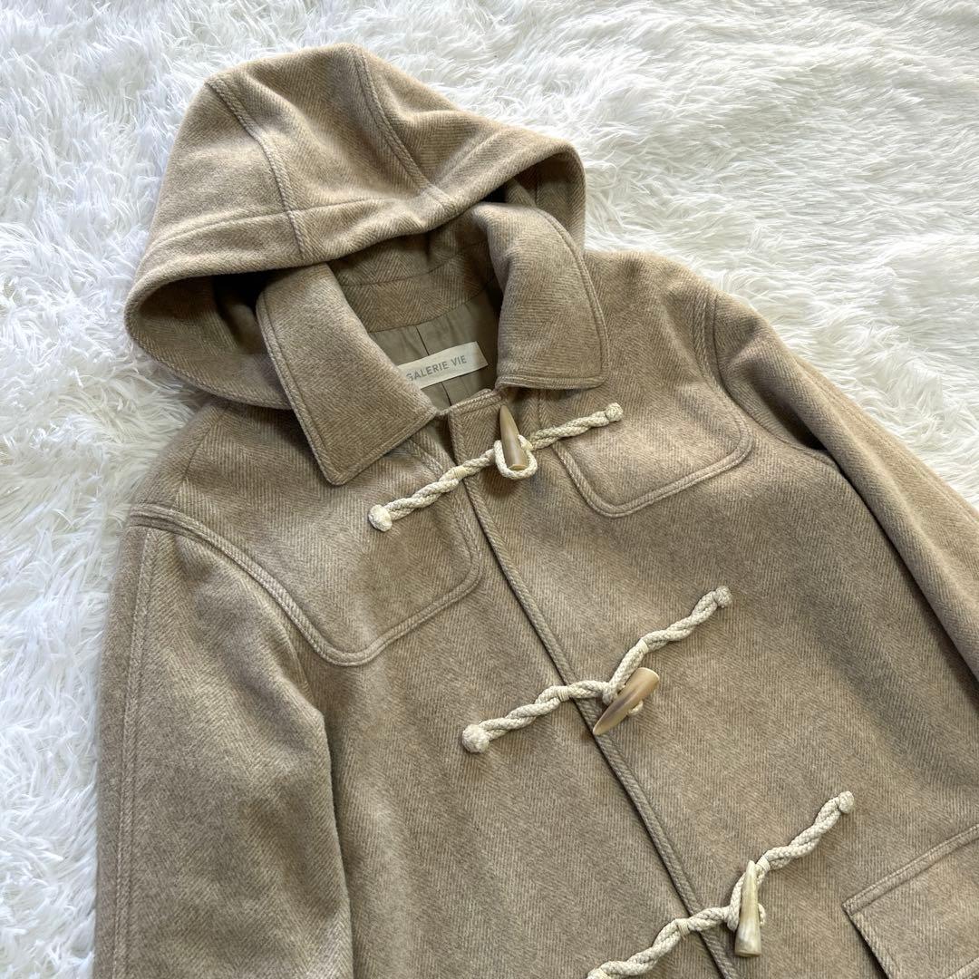 ギャルリーヴィー カシミヤ ウール アンゴラ ダッフルコート 日本製 36