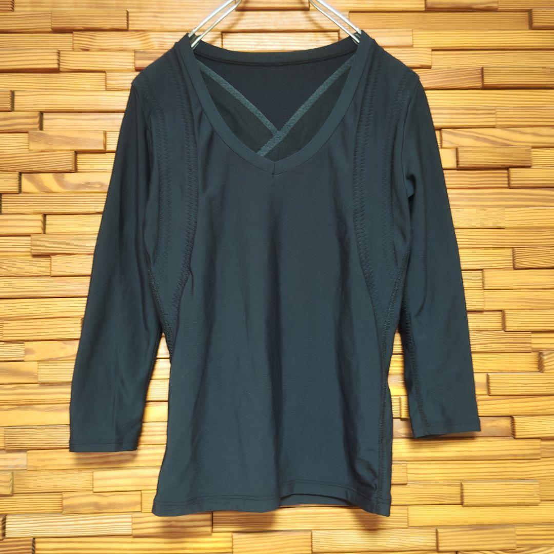 【美品】BiBi GRANT レディースエレクトパンプ 7分袖 LLサイズ 黒