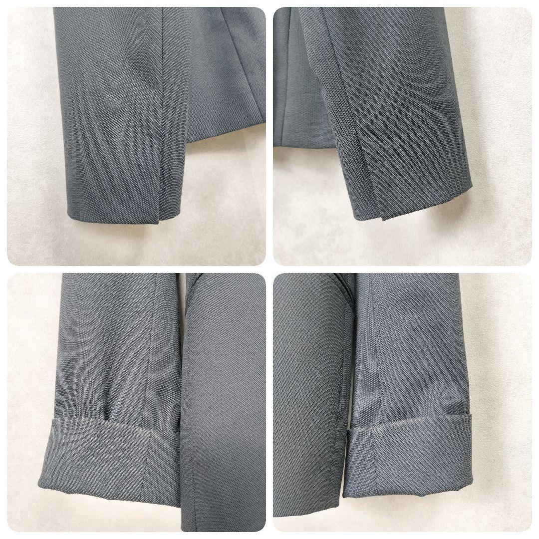 グリーンレーベルリラクシング 洗える ストレッチ ノーカラー パンツスーツ