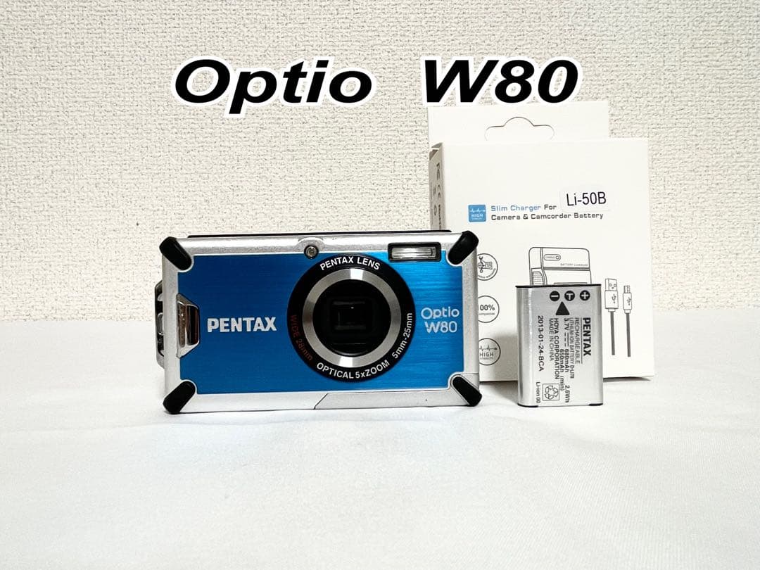 【美品・完動品】　PENTAX Optio W80 動作確認済