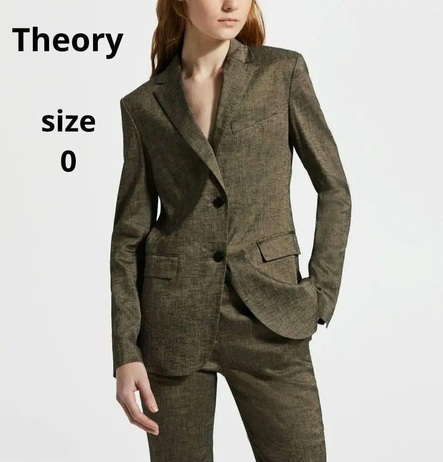Theory セオリー リネン セットアップ スーツ