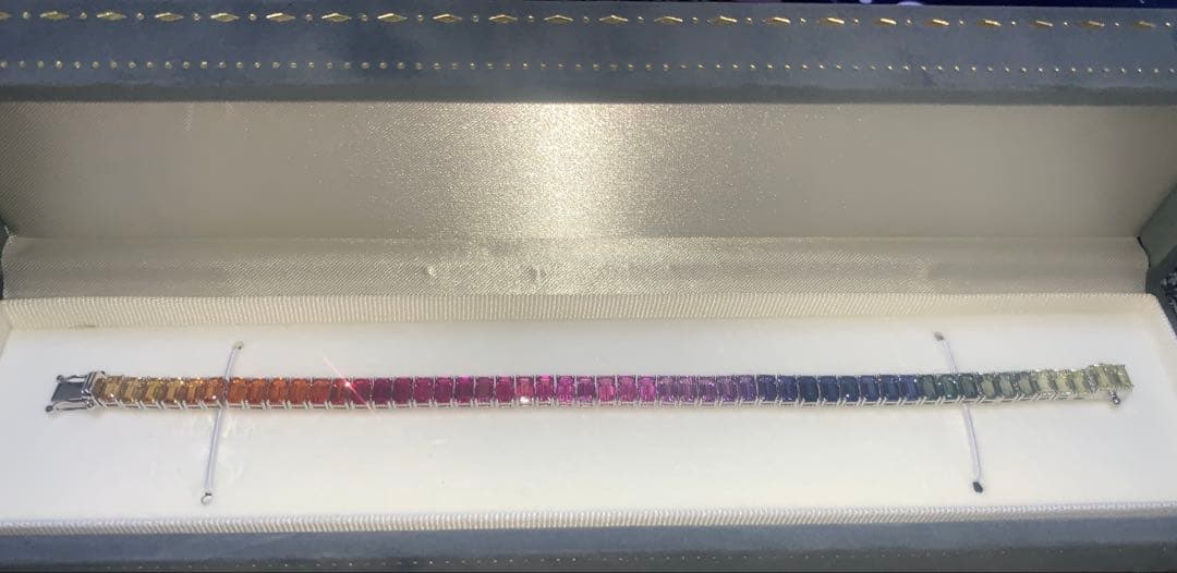 ラボサファイアブレスレット:即購入の場合更に多少割引します。早い者勝ち