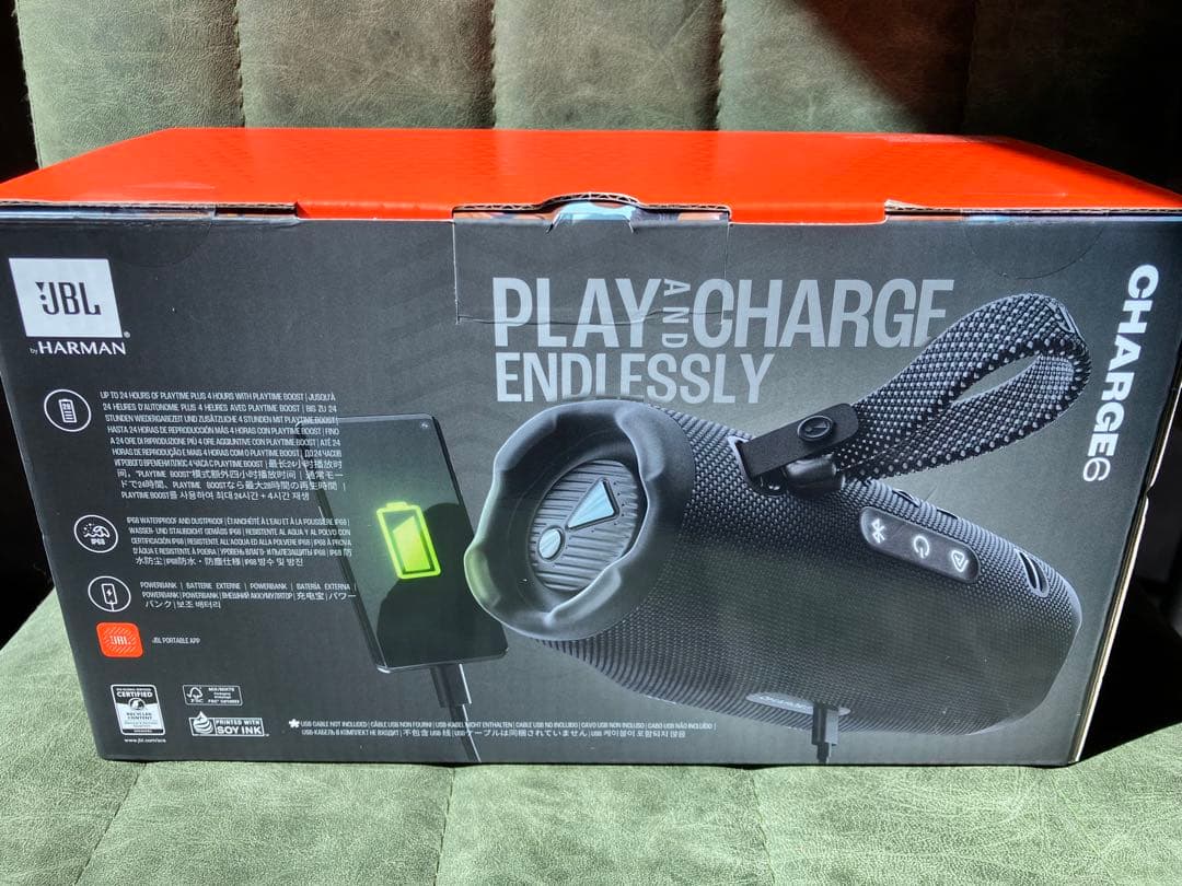 【新品未使用】JBL Charge 6 ワイヤレススピーカー