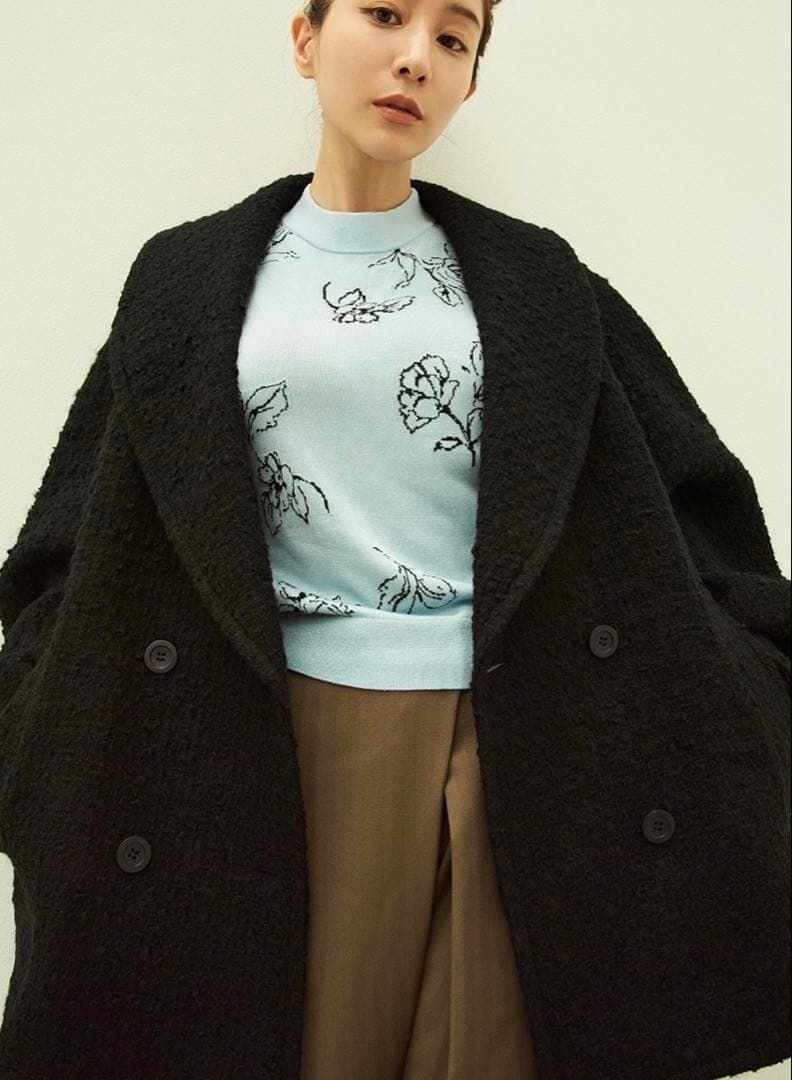 新品クラネMINAMI TANAKA×CLANE OVER TWEED COAT