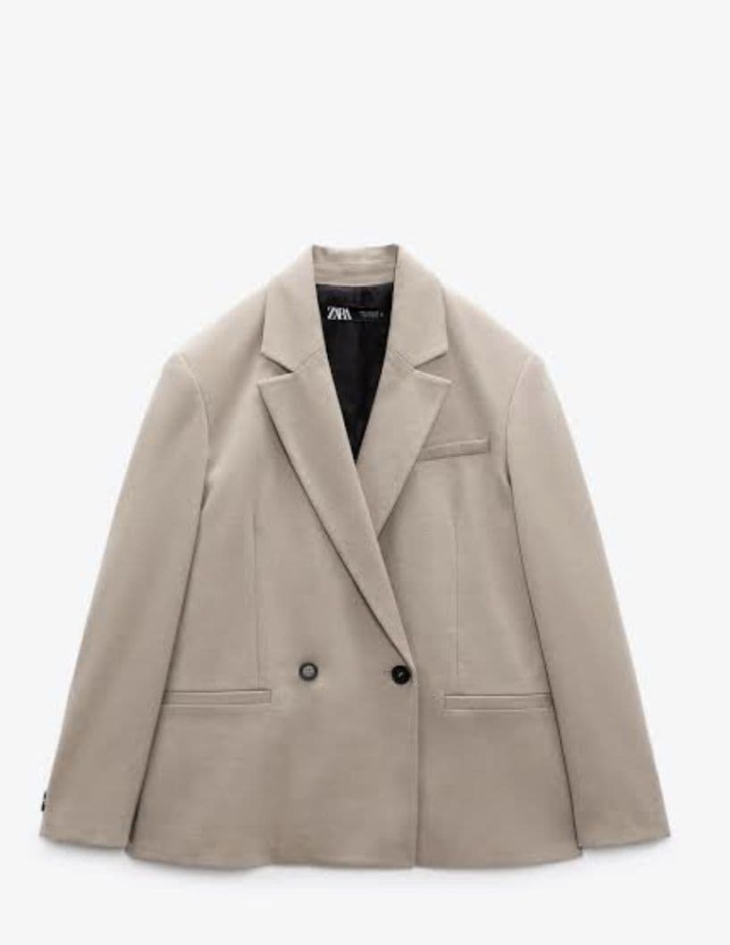 新品未使用 ZARA ダブルブレストブレザー ストレートレッグパンツ セット