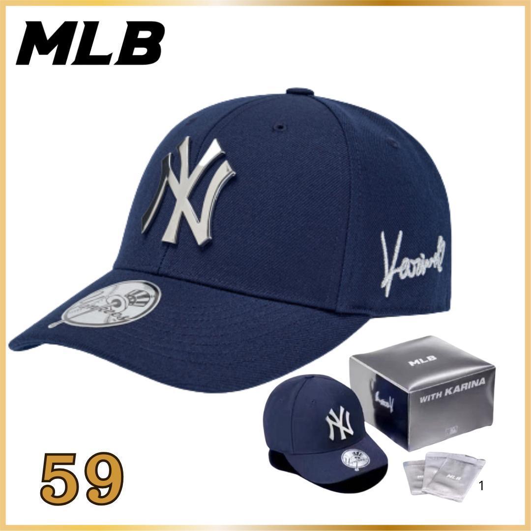 正規品 KARINA MLB コラボキャップ サイズ59 aespa カリナ