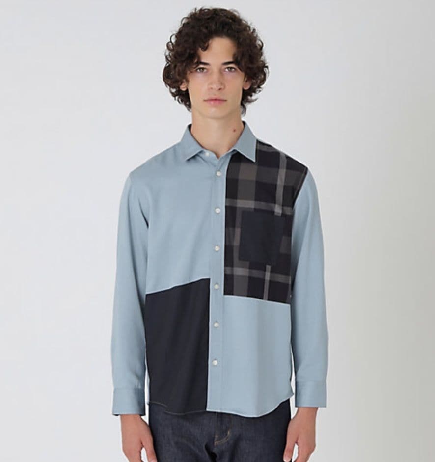 【新品・未使用】ブラックレーベル クレストブリッジ シャツ 薄青 M