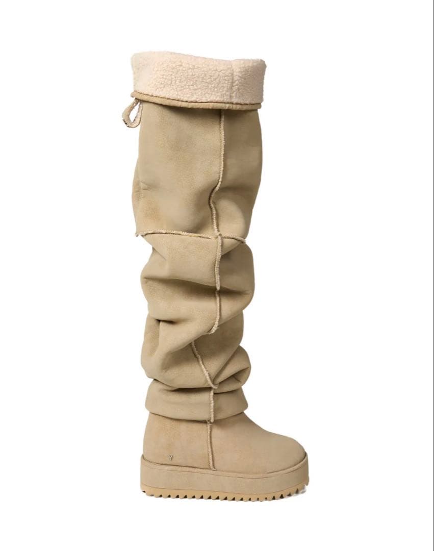 YELLO JACOB LOOSE FIT LONG BOOTS ムートンブーツ