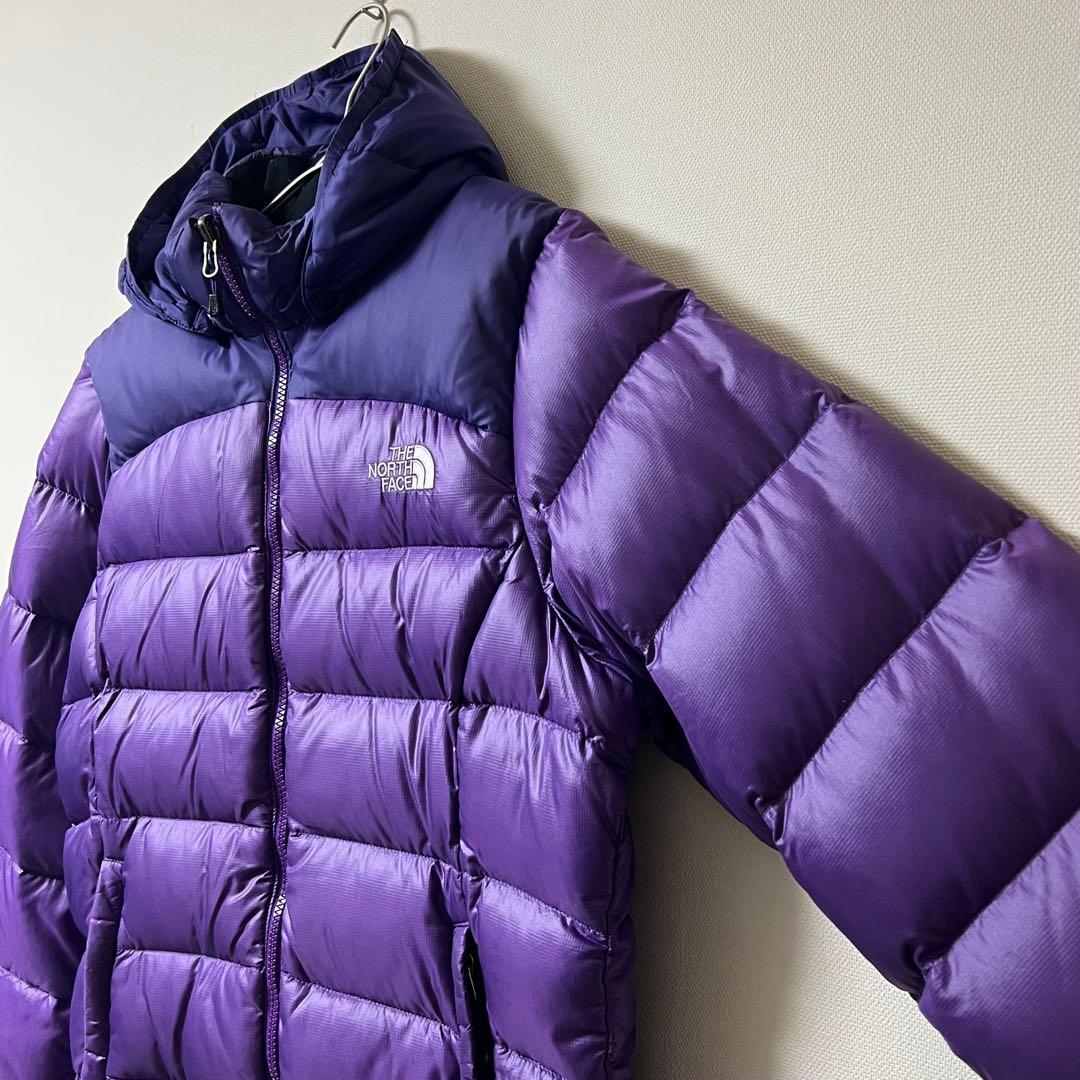 【美品】THE NORTH FACE ダウンジャケット 700フィル XL 紫