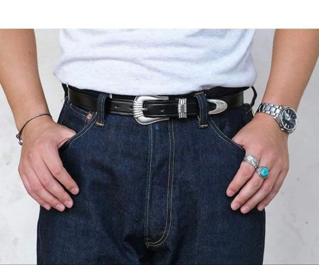 小物 TORY LEATHER WESTERN BELT 30