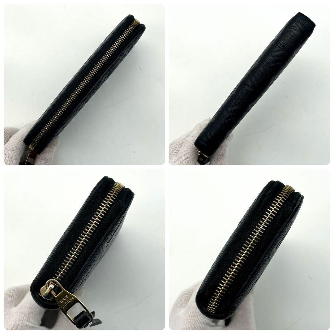 ルイヴィトン アンプラント ジッピーウォレット 長財布 正規品 本物 レザー 黒