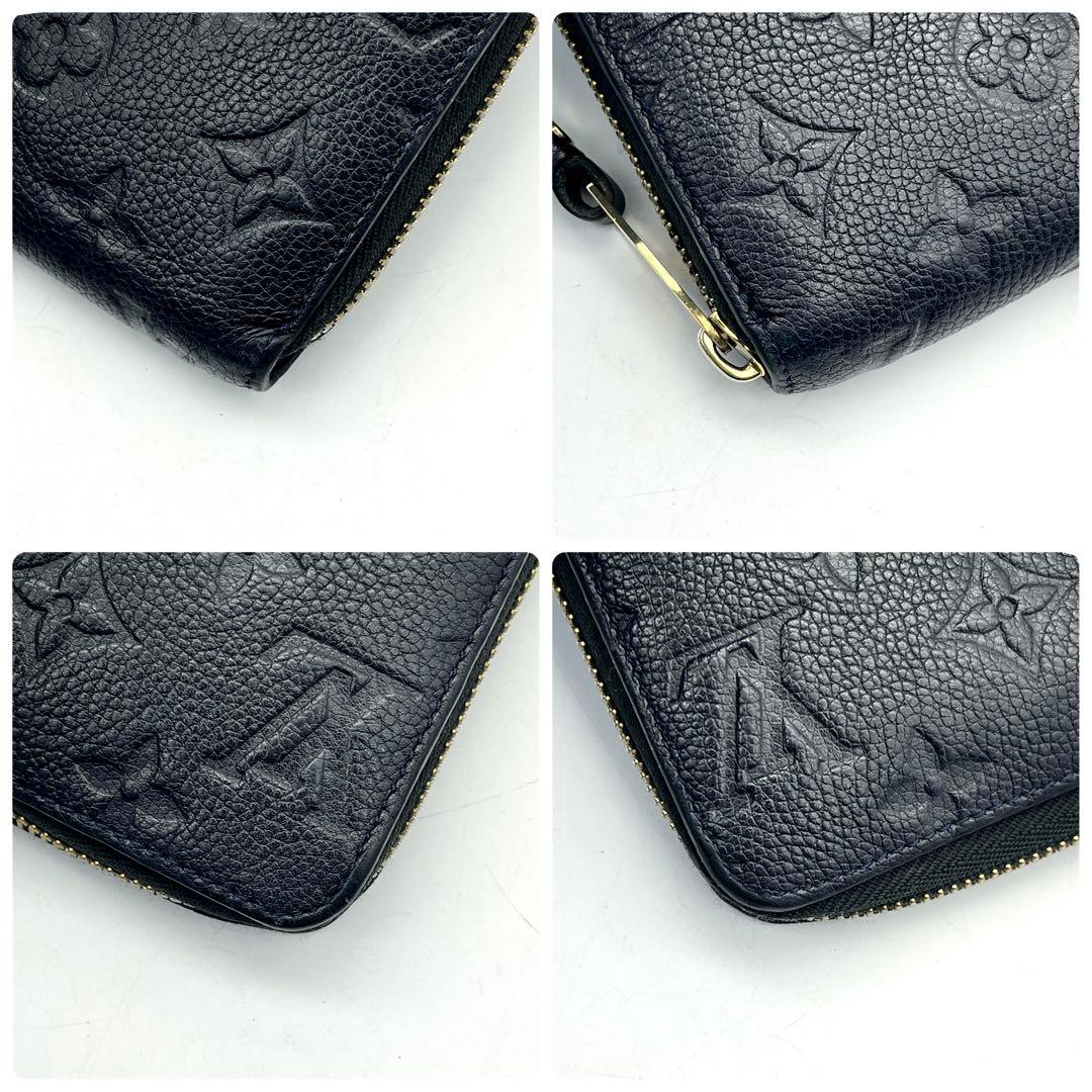 ルイヴィトン アンプラント ジッピーウォレット 長財布 正規品 本物 レザー 黒