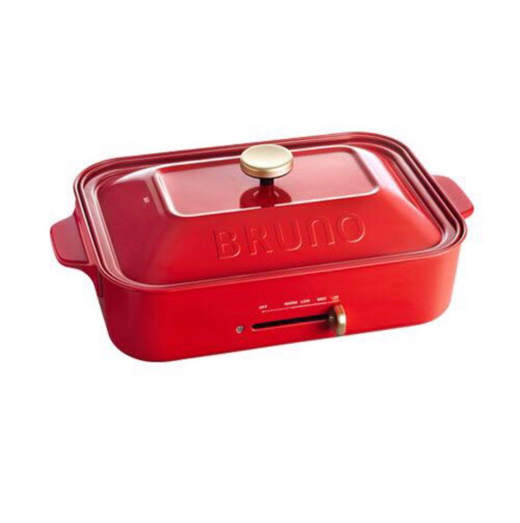 BRUNO コンパクトホットプレート（赤）
