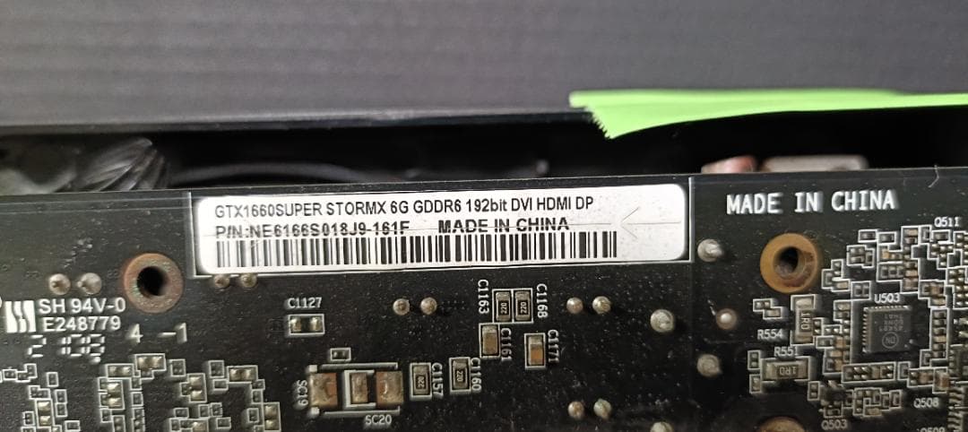 Palit GTX 1660 Super 6G　ジャンク