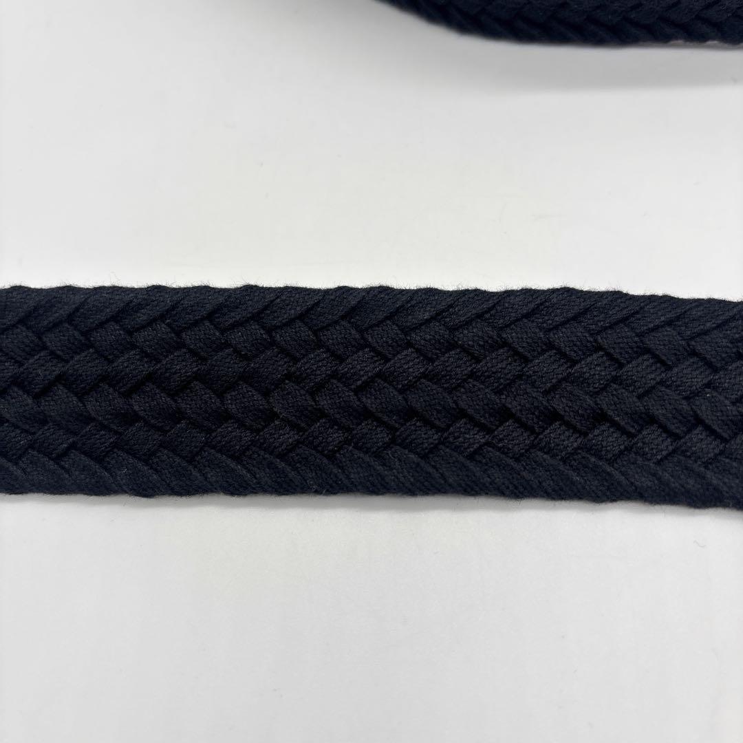 極美品 FEAR OF GOD×ZEGNA 編み込み キャンバスベルト ブラック